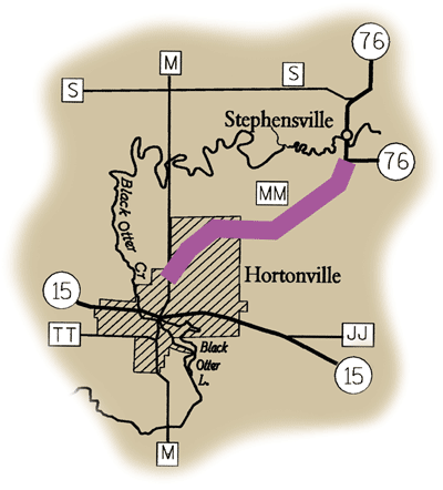Map of Rustic Road 61