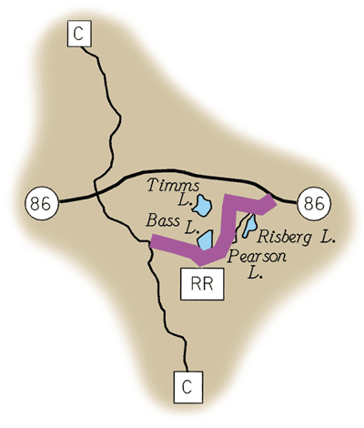 Map of Rustic Road 62