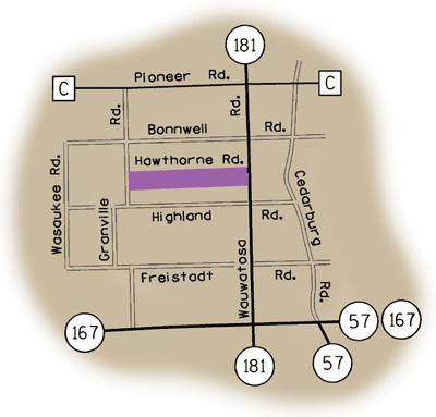 Map of Rustic Road 65