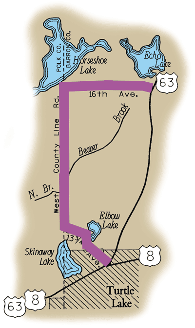 Map of Rustic Road 67