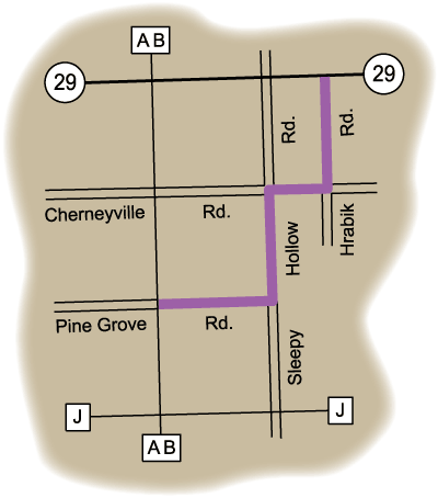Map of Rustic Road 7
