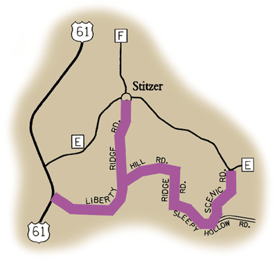 Map of Rustic Road 70