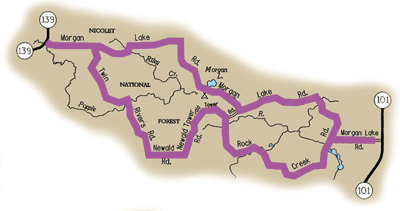 Map of Rustic Road 74