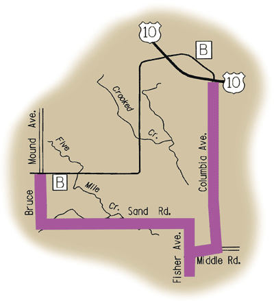 Map of Rustic Road 76