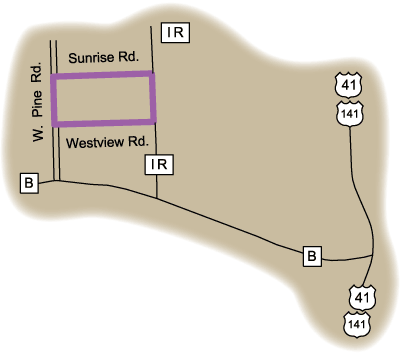 Map of Rustic Road 8