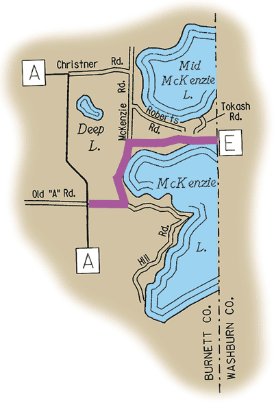 Map of Rustic Road 80