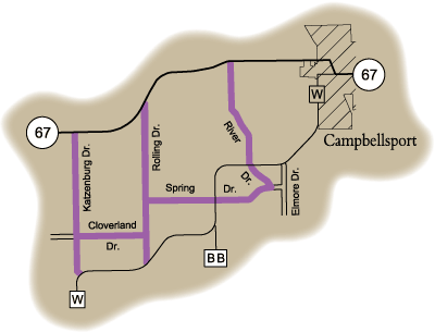 Map of Rustic Road 82