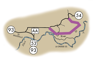 Map of Rustic Road 91