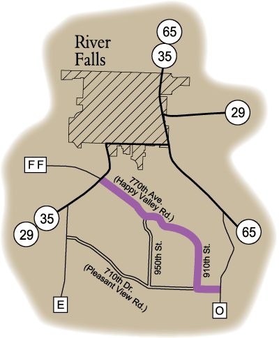 Map of Rustic Road 92