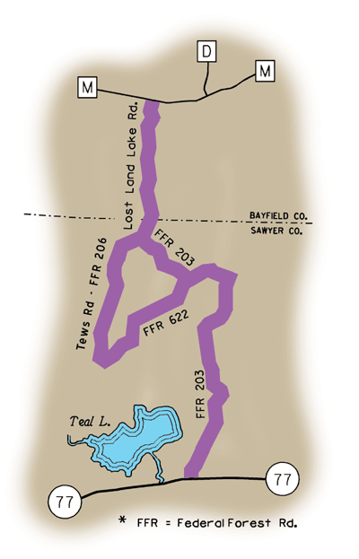 Map of Rustic Road 95