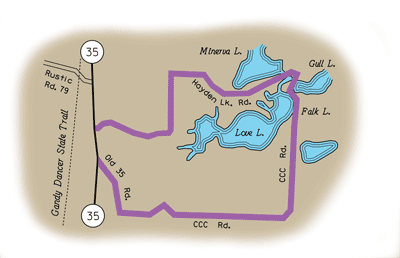 Map of Rustic Road 98