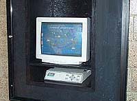 Weather display at a rest area.